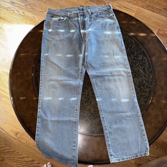 Polo Ralph Lauren VINTAGE Straight Leg Jeans Mens 36x30 Blue Denim - Picture 5 of 8